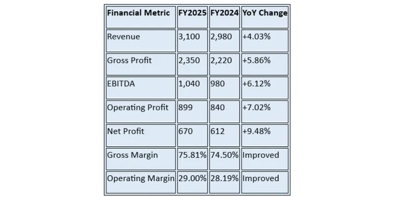 Financial Summary Table